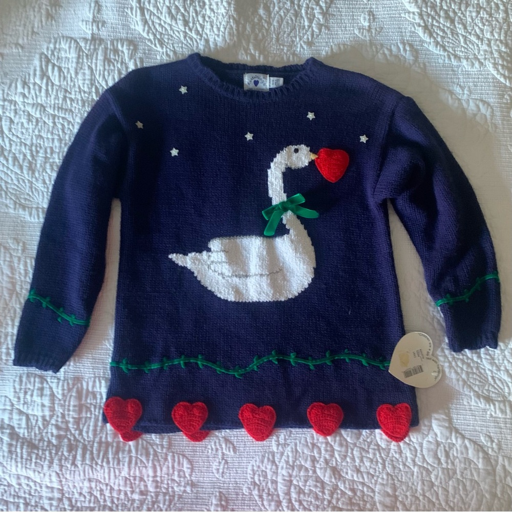 90s vintage hartstrings goose sweater
